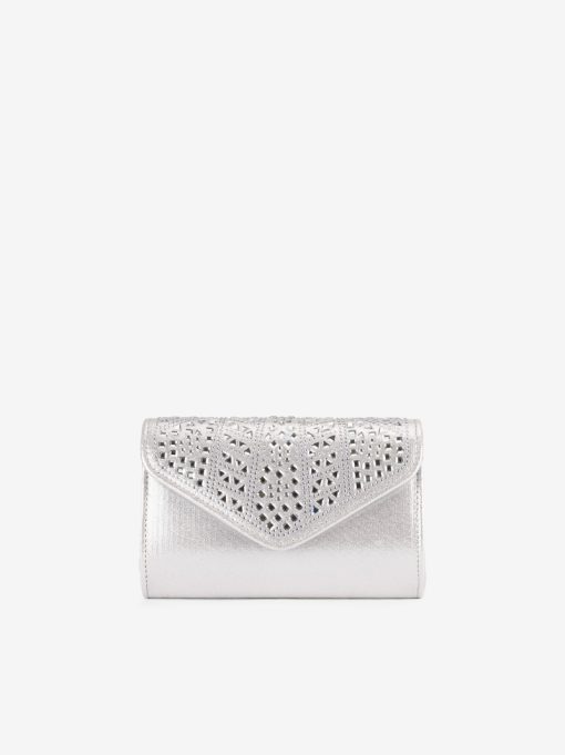 MALA DE MÃO ESTILO ENVELOPE COM APLICAÇÕES DE CRISTAIS - Image 3