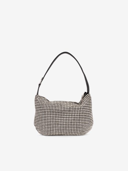 MALA CLUTCH DE MÃO COM APLICAÇÕES DE CRISTAIS