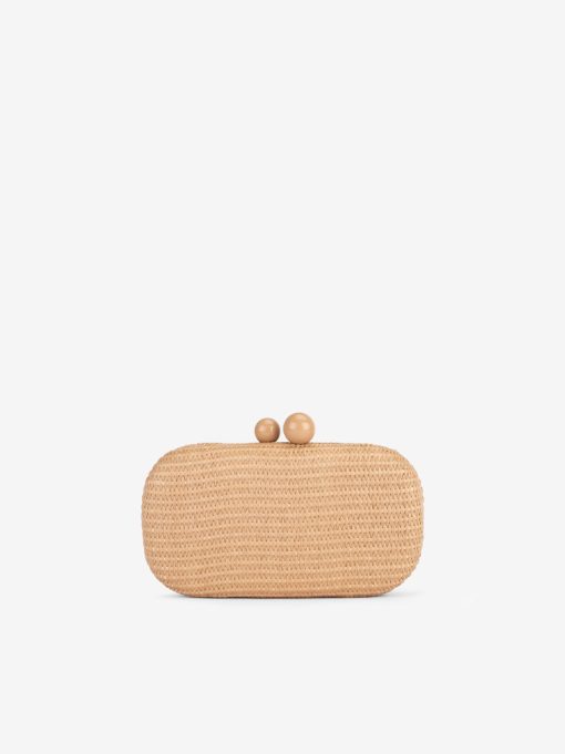 MALA CLUTCH DE MÃO EM RÁFIA