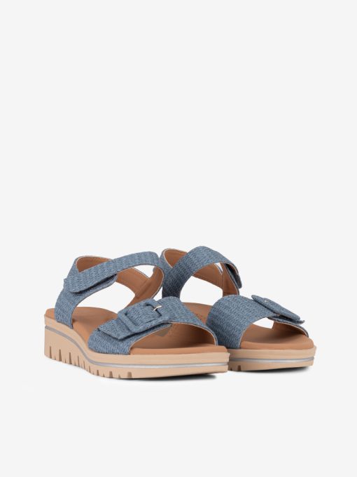 SANDÁLIA ESTAMPADA DE FIVELA COM TIRA DE VELCRO - Image 2