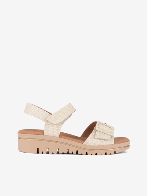 SANDÁLIA ESTAMPADA DE FIVELA COM TIRA DE VELCRO - Image 3