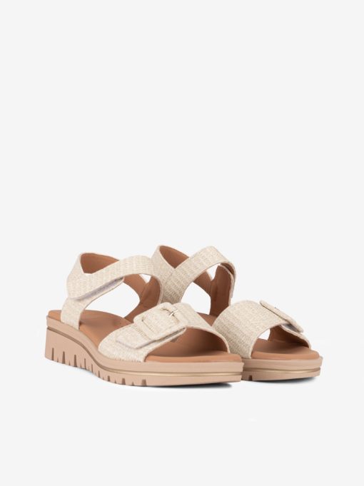 SANDÁLIA ESTAMPADA DE FIVELA COM TIRA DE VELCRO - Image 4