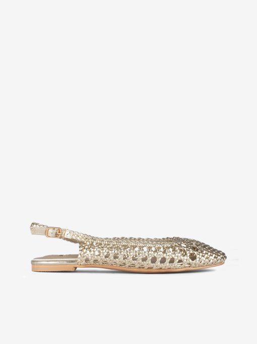 SAPATO SLING BACK ENTRANÇADO COM SOLA RASA - Image 3