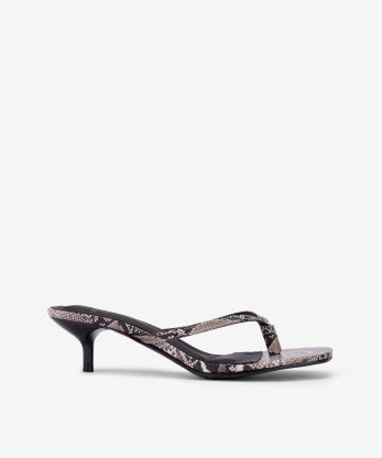 SANDÁLIA MULE DE SALTO COM ESTAMPADO LEOPARDO