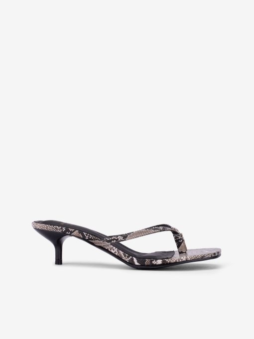 SANDÁLIA MULE DE SALTO COM ESTAMPADO LEOPARDO