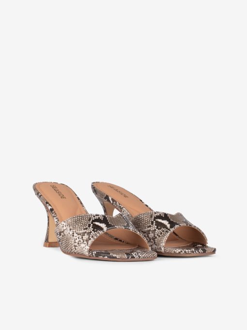 SANDÁLIA MULE DE SALTO ESTAMPADA SNAKE - Image 2