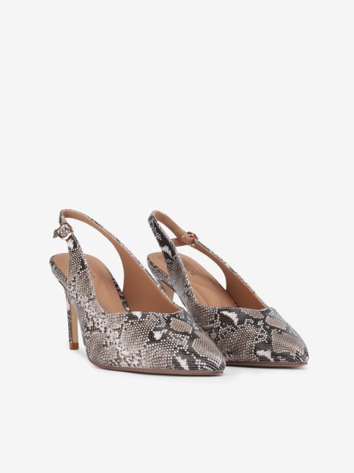 SAPATO PUMP SLING BACK ESTAMPADO SNAKE DE SALTO COM FORMA PONTIAGUDA - Image 2