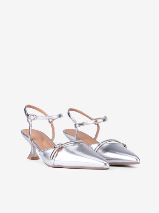 SAPATO SLING BACK MARY JANE DE SALTO COM FORMA PONTIAGUDA - Image 4