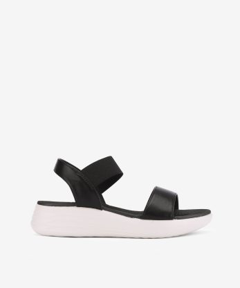 SANDÁLIA COMBINADA COM ELÁSTICO EM SOLA EXTRA LEVE - PRETO, 39