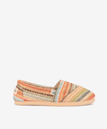 ALPERCATA EM RÁFIA ESTAMPADA MULTICOLOR DE ELÁSTICO
