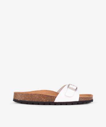 CHINELO INDIGO BAY COM PEÇA DE FIVELA EM PELE COM PALMILHA BIO