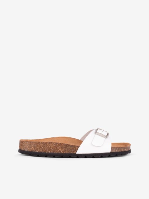 CHINELO INDIGO BAY COM PEÇA DE FIVELA EM PELE COM PALMILHA BIO