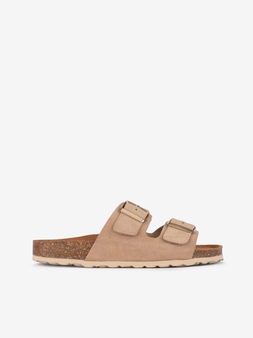 CHINELO INDIGO BAY EM CROUTE CAMURÇA COM DUPLA FIVELA METÁLICA E PALMILHA BIO - Image 8