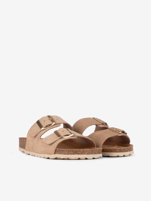 CHINELO INDIGO BAY EM CROUTE CAMURÇA COM DUPLA FIVELA METÁLICA E PALMILHA BIO - Image 9