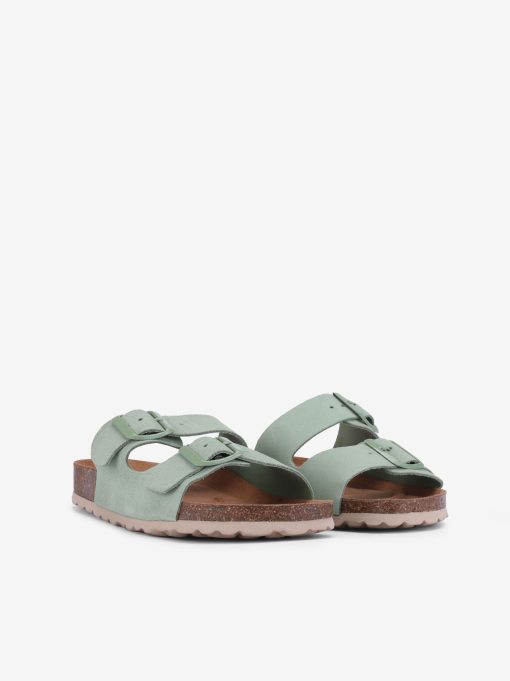 CHINELO INDIGO BAY EM CROUTE CAMURÇA COM DUPLA FIVELA METÁLICA E PALMILHA BIO - Image 11