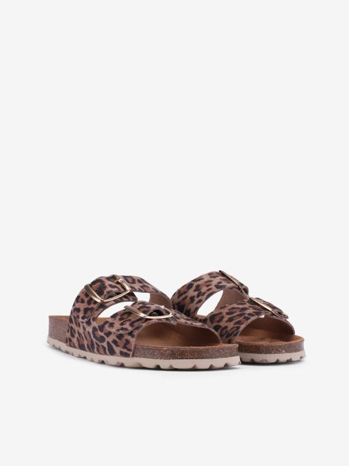 CHINELO INDIGO BAY EM PELE ANIMAL PRINT COM DUPLA FIVELA METÁLICA E PALMILHA BIO - Image 2