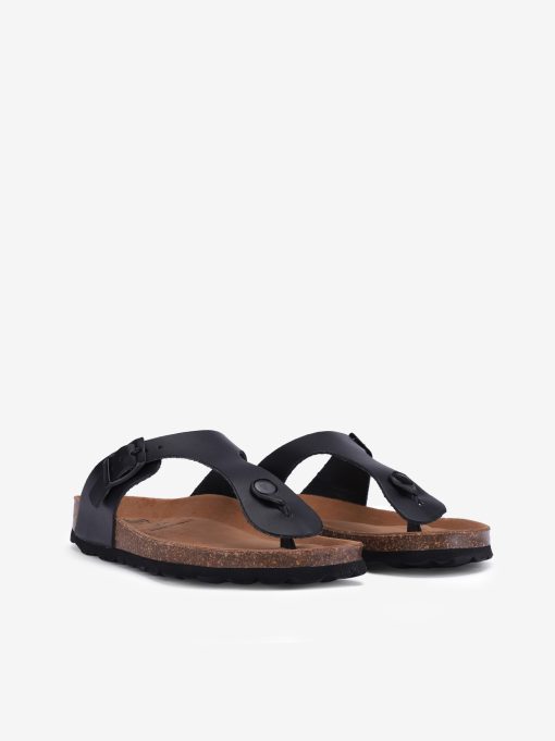 CHINELO DE DEDO EM PELE INDIGO BAY COM FIVELA E PALMILHA BIO - Image 4