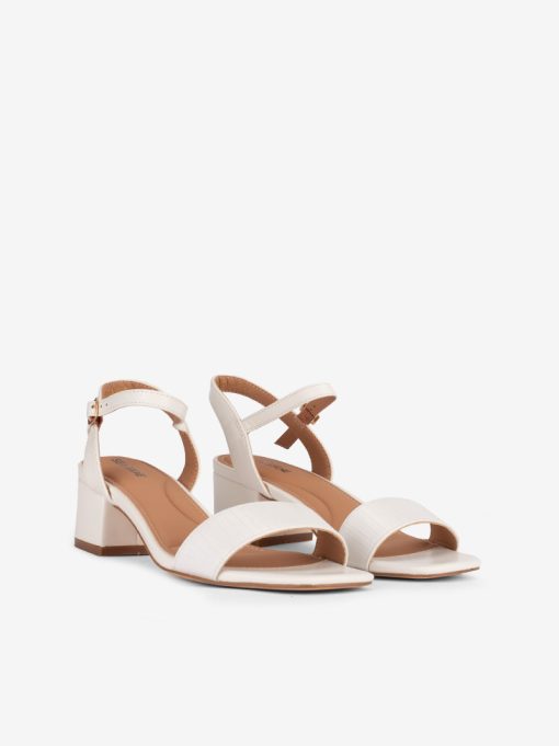 SANDÁLIA DE TACÃO ESTAMPADA COM FORMA QUADRADA - Image 2