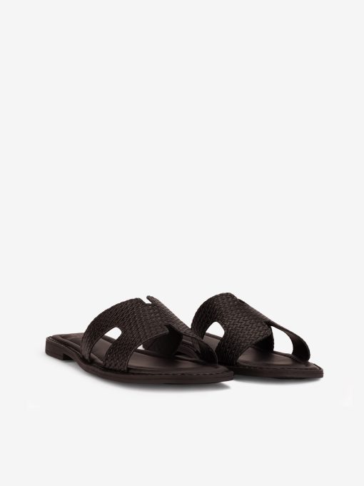 CHINELO DE SOLA RASA EM PELE GRAVADA - Image 4