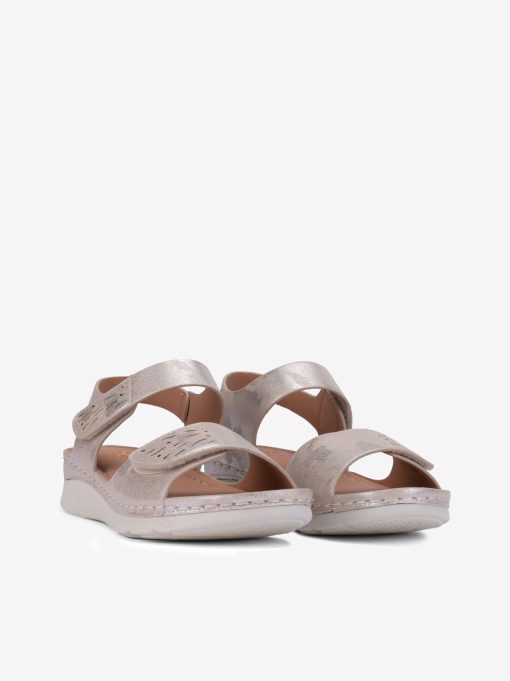 SANDALIA DE COMFORTO COM VELCRO DE SOLA CUNHA DE CONFORTO E PALMILHA ANATÓMICA - Image 2