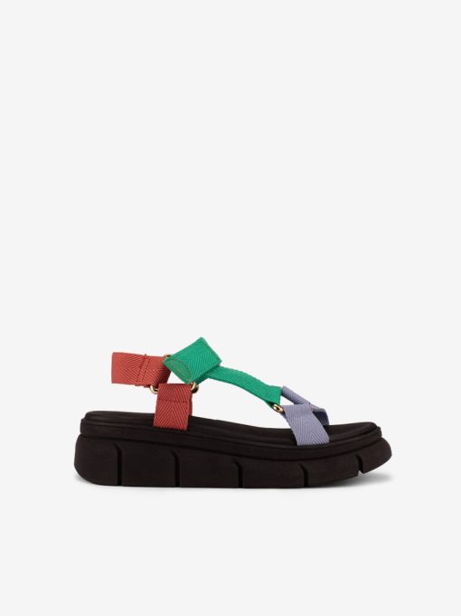 SANDÁLIA SEASIDE X BEIRA RIO ASSIMÉTRICA DE VELCRO COM SOLA CHUNKY PLATFORM - Image 9