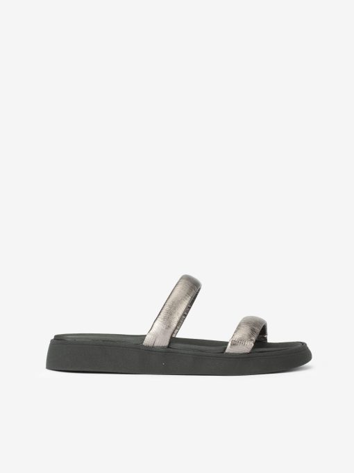 SANDAL WITH METALLIC TUBULAR STRAPS ON ANATOMICAL INSOLE - Image 3