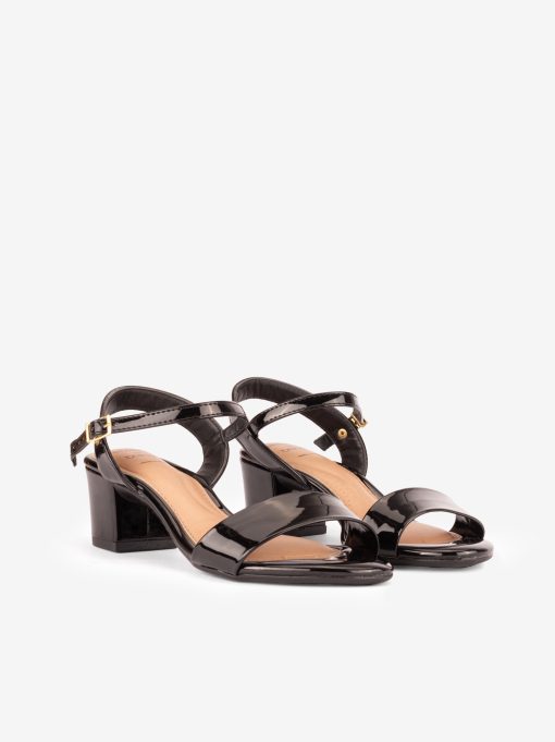 SANDÁLIA ESTAMPADA DE TACÃO COM FIVELA - Image 2
