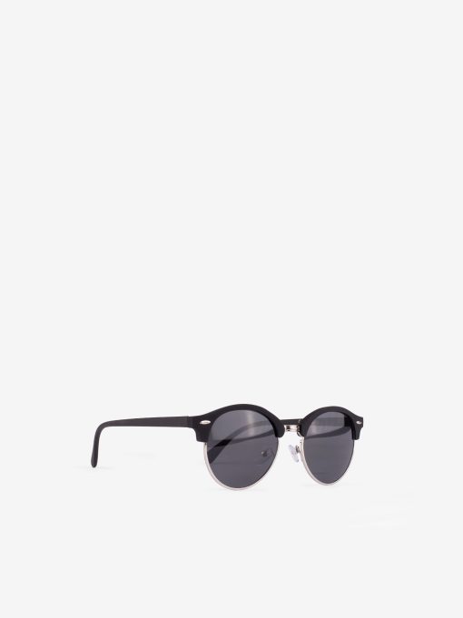 ÓCULOS DE SOL REDONDOS COM SOFISTICADA COMBINAÇÃO DE MATERIAIS EM POLICARBONATO E METAL COM LENTES UV400 - Image 2