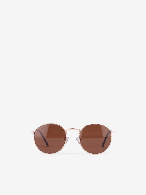 ÓCULOS DE SOL CLÁSSICOS REDONDOS COM ARMAÇÃO DE ESTILO INTEMPORAL COM LENTES UV400