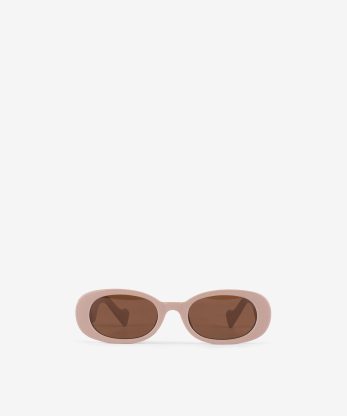 ÓCULOS DE SOL ELEGANTES DE FORMA OVAL FABRICADOS EM MATERIAL RESISTENTE DE POLICARBONATO COM LENTES UV400