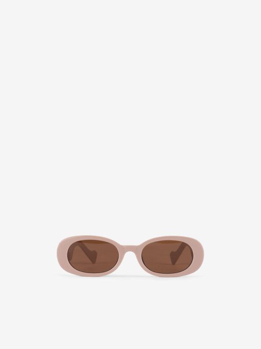 ÓCULOS DE SOL ELEGANTES DE FORMA OVAL FABRICADOS EM MATERIAL RESISTENTE DE POLICARBONATO COM LENTES UV400