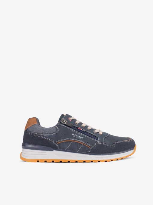 SAPATO DESPORTIVO MULTIPEÇA COMBINADO DE ATACADOR E FECHO COM SOLA ESTILO RUNNING