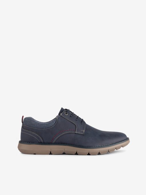 SAPATO ESTILO DERBY COMBINADO DE ATACADOR