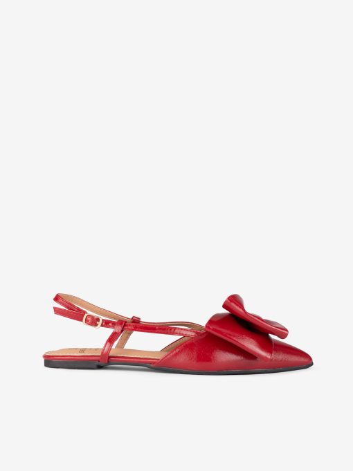 SAPATO RASO SLING BACK COM LAÇO EM FORMA PONTIAGUDA - Image 3