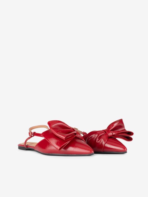 SAPATO RASO SLING BACK COM LAÇO EM FORMA PONTIAGUDA - Image 4
