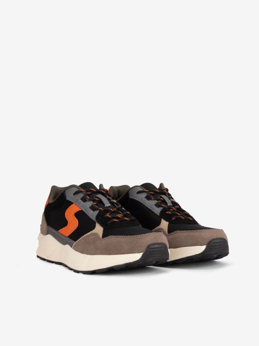 SAPATILHA EM CROUTE CAMURÇA MULTIPEÇA COMBINADA DE ATACADOR COM SOLA RETRO RUNNING - Image 2