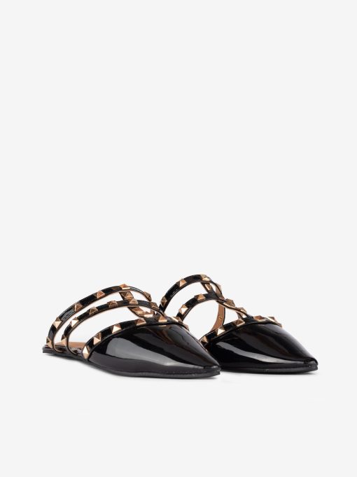 SAPATO MULE COM APLICAÇÕES METÁLICAS EM FORMA PONTIAGUDA - Image 4