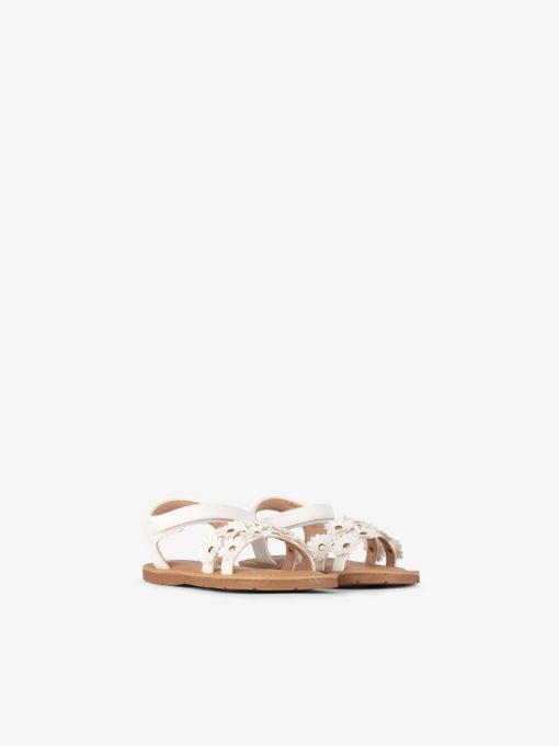 SANDÁLIA DE VELCRO COM APLICAÇÕES DE FLORES - Image 2