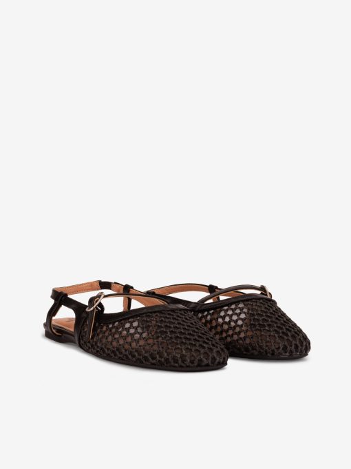 SAPATO RASO SLING BACK MARY JANE COMBINADO COM RÁFIA - Image 2
