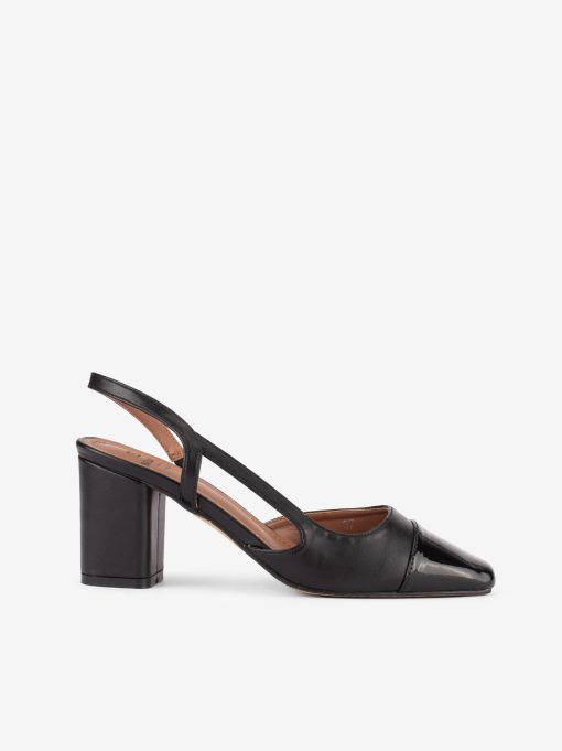 SAPATO PUMP SLING BACK DE TACÃO COM CAP TOE - Image 3