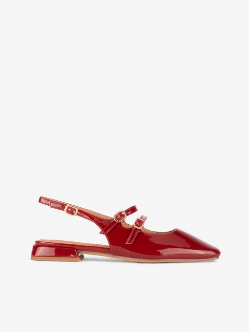 SAPATO MARY JANE SLING BACK EM VERNIZ COM FORMA QUADRADA - Image 3