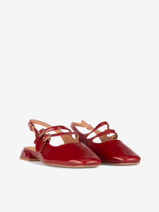 SAPATO MARY JANE SLING BACK EM VERNIZ COM FORMA QUADRADA - Image 4