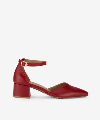 SAPATO PUMP ABERTO LATERAL - VERMELHO, 39
