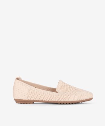 SAPATO LOAFER EM TECIDO MESH COM SOLA FLEX