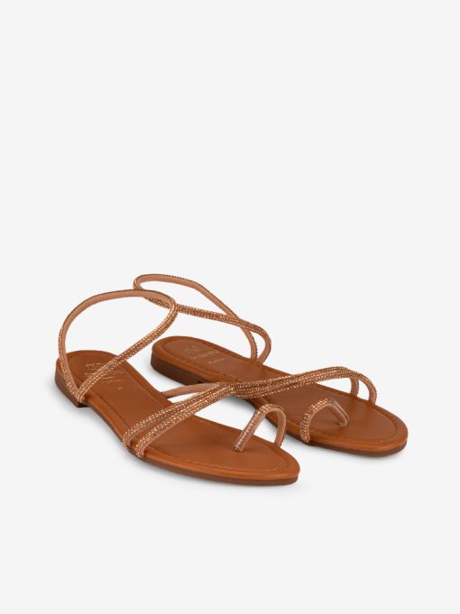 SANDÁLIA DE DEDO RASA COM APLICAÇÕES METÁLICAS - Image 4