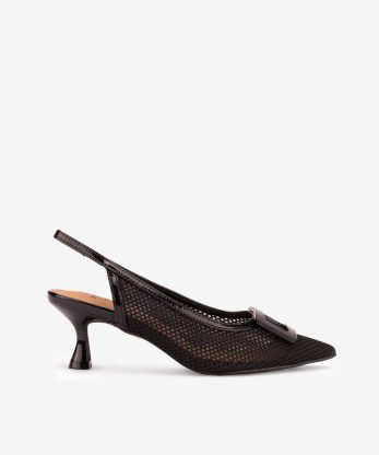 SAPATO PUMP SLING BACK EM MESH