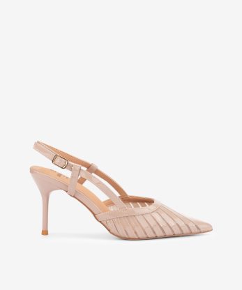 SAPATO PUMP SLING BACK EM VERNIZ