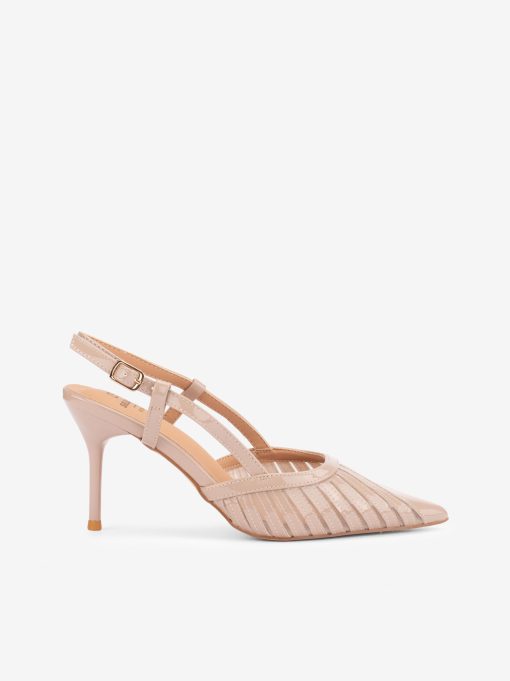 SAPATO PUMP SLING BACK EM VERNIZ