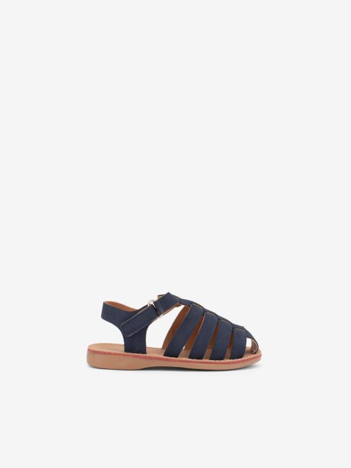 SANDÁLIA METALIZADA ESTILO FISHERMAN FECHADA DE VELCRO