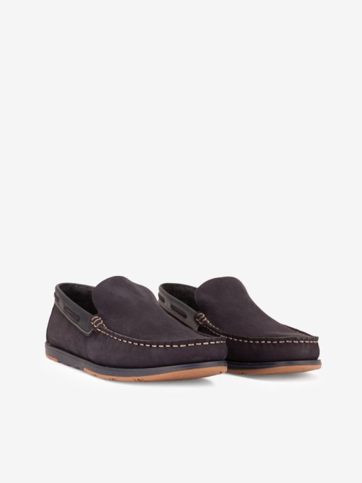 SAPATO MOCASSIM SLIP ON EM PELE NOBUCK COMBINADA - Image 2